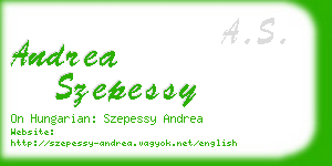 andrea szepessy business card